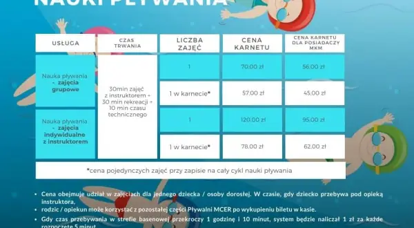 Ile kosztuje nauka pływania dla dzieci? Pełny cennik i porady!